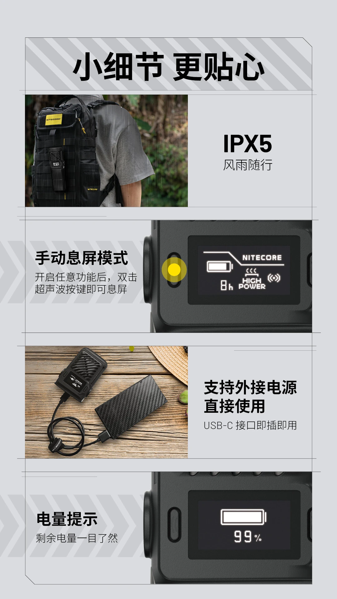 NITECORE EMR25 多功能蚊虫驱赶器